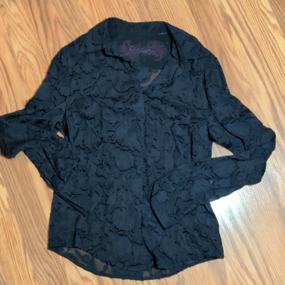 Robert graham black button down